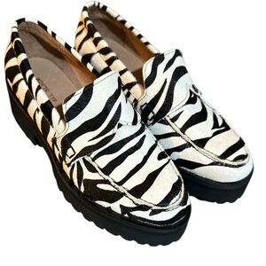 All Black Lugg Lady Loafer Sz 36, 5.5US